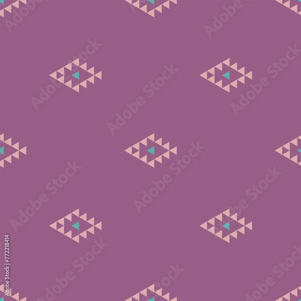 Obraz ethnic pattern design , Geometric ethnic textile