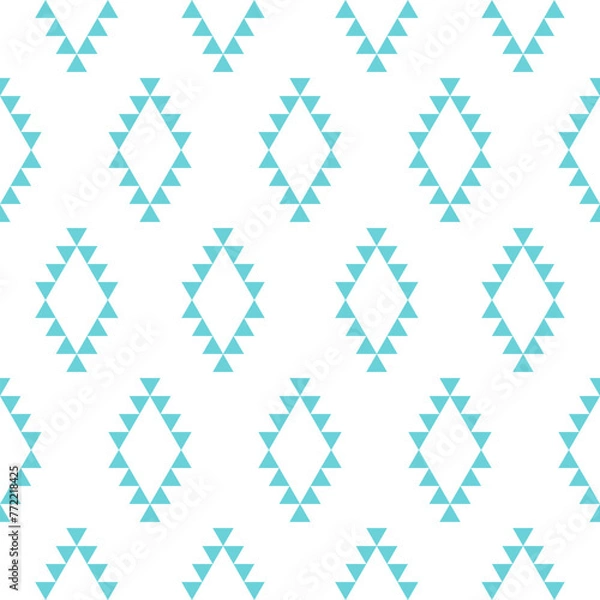 Obraz ethnic pattern design , Geometric ethnic textile