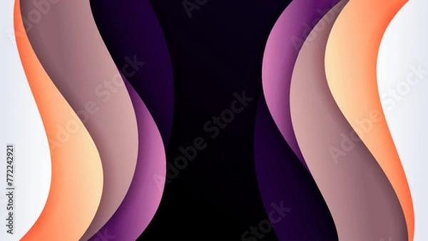 Obraz Abstract background with soft gradient color and dynamic shadow on background .Vector background for wallpaper. Eps 10