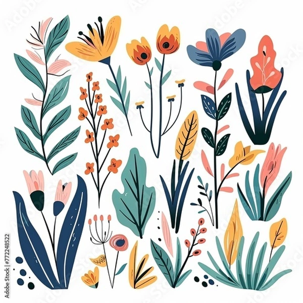 Obraz Flowers and plants, the perfect backdrop