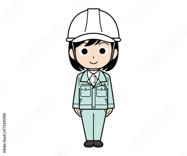 Obraz 現場監督の女性