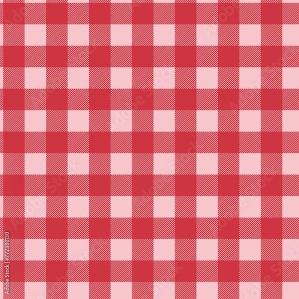 Fototapeta Seamless plaid pattern , Tartan plaid pattern.for garment fabric, banner , table cloth with complementary color