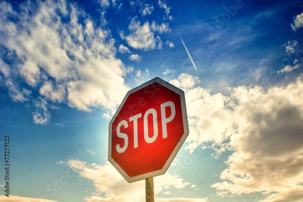 Obraz Red Stop znak (17)