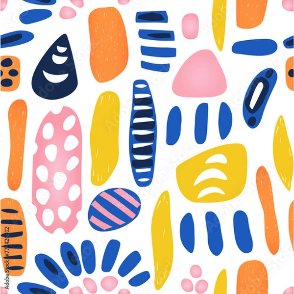 Fototapeta Abstract seamless pattern in modern style