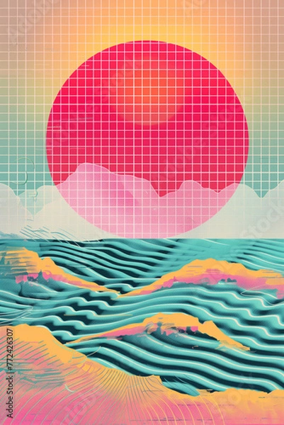 Obraz art, design, illustration, pattern,  wallpaper, 