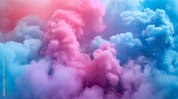 Fototapeta Fantasy pink and blue clouds