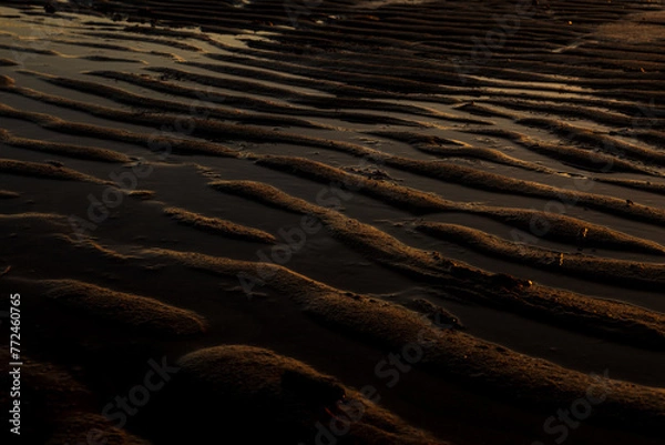Fototapeta Snad pattern on a beach. 