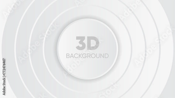 Fototapeta white background abstract, solid white 3D Rendering BG, plain white texture, White gradient 3d render background, white texture