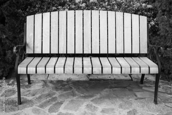 Fototapeta Classic garden bench