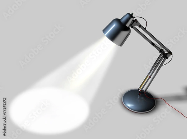 Obraz Lampada da tavolo blu