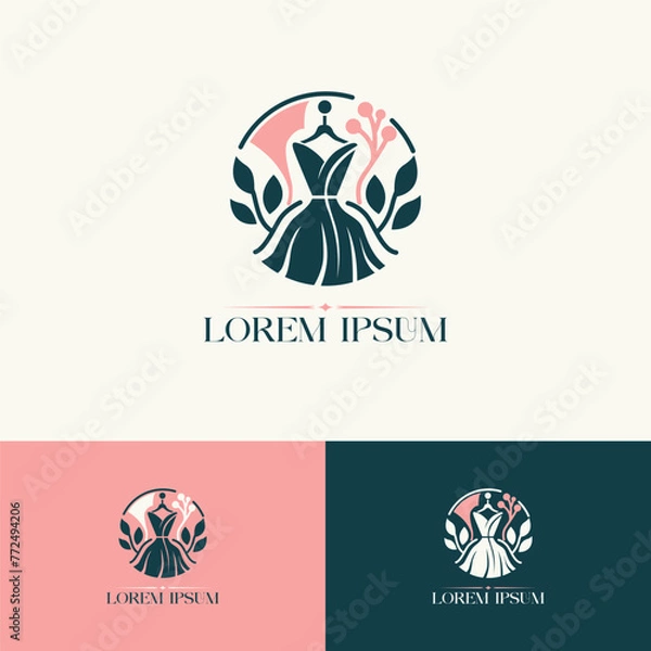Obraz fashion logo or vector tailor logo