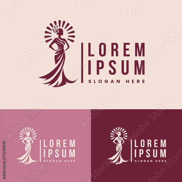 Obraz fashion logo or vector tailor logo