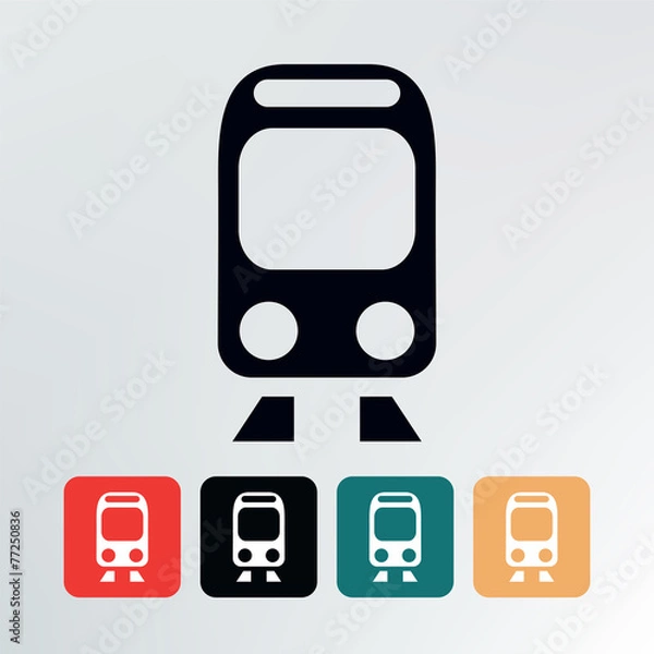 Obraz train icon.