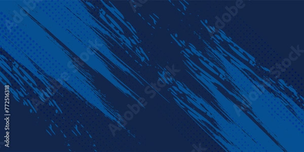 Fototapeta blue color pattern gradient grunge texture background. Dots pop art comics sport style vector illustration Abstract background dark blue with modern corporate concept grunge dark vetor