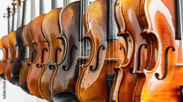 Obraz Elegant Symphony: A Lineup of Classic Violins