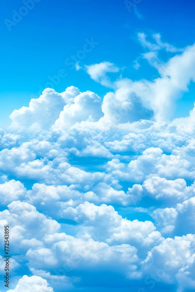 Fototapeta blue sky with clouds