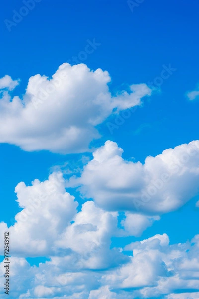 Fototapeta blue sky with clouds