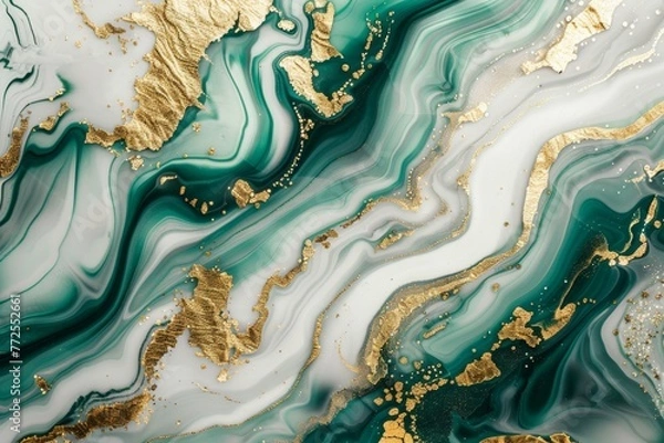 Fototapeta Abstract marbled background with luxury style lines of marble and gold for elegant design
