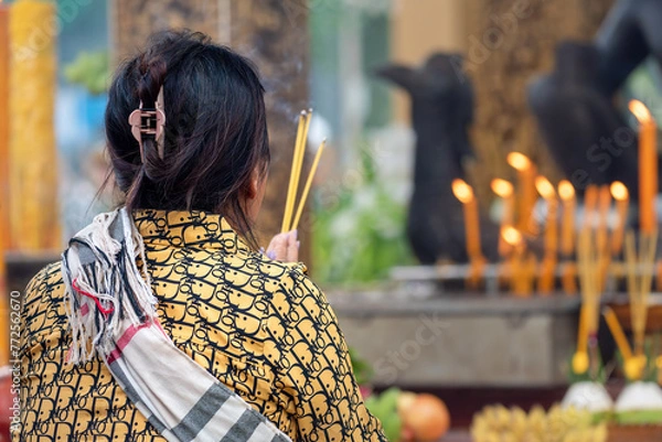 Obraz A lady praying