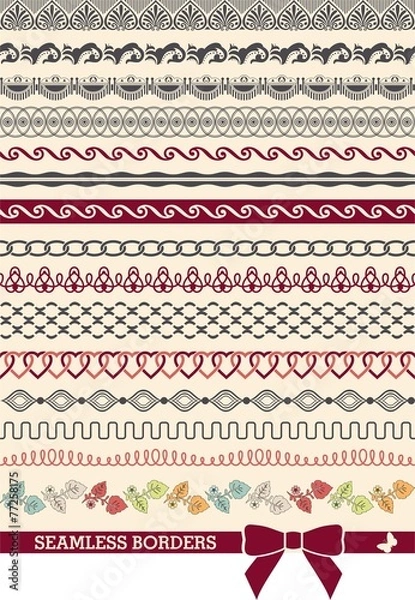 Fototapeta Seamless borders