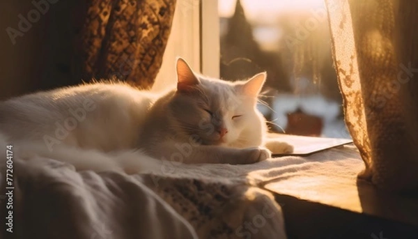 Obraz cat on the window