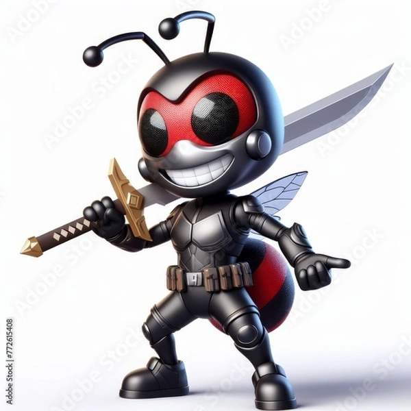 Fototapeta ant with a sword