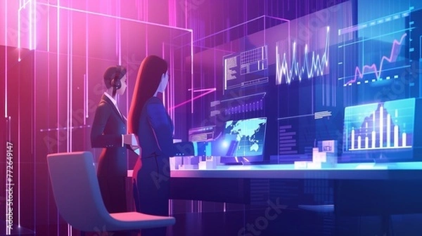 Fototapeta Compliance Monitoring and Auditing, compliance monitoring and auditing in web governance with an image showing professionals conducting regular audits, AI.