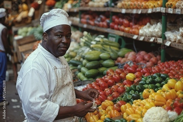 Fototapeta Marketplace Chef Selection