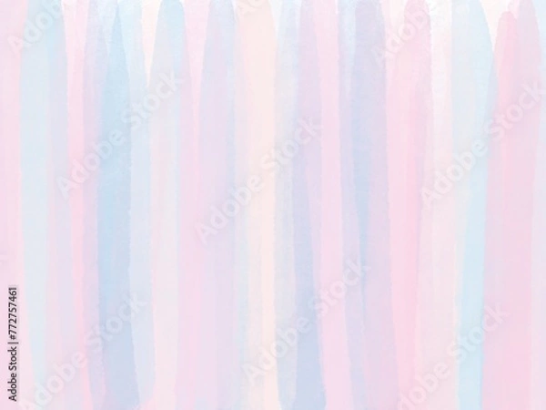 Obraz パステルカラーの絵の具風ストライプ模様 背景素材