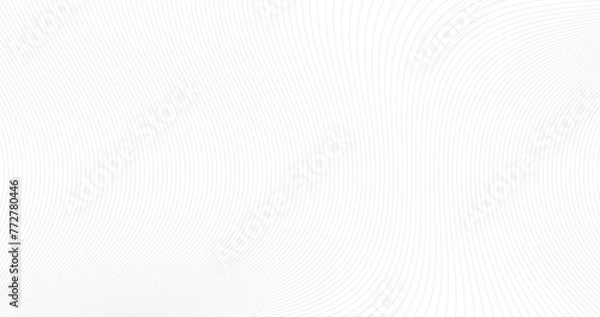 Obraz Abstract grey white waves and lines pattern, template background texture for presentation slides. Stock vector illustration