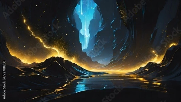 Obraz bioluminescent cave