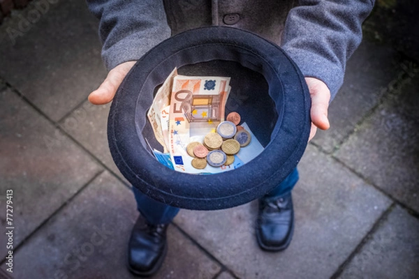 Obraz Geld sammeln