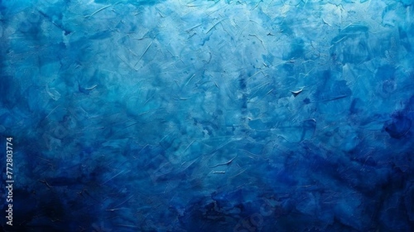 Obraz Textured blue abstract background
