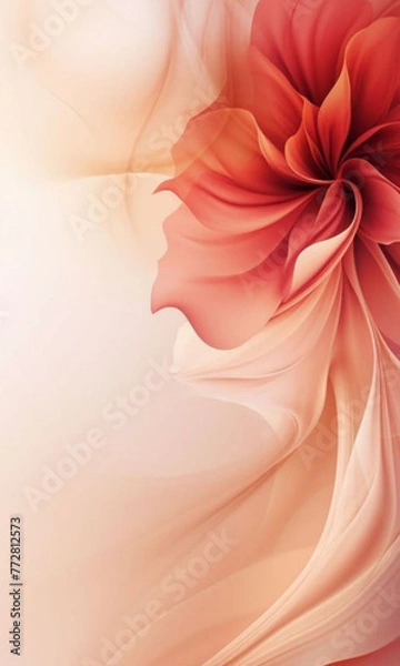 Obraz flower with a pink background