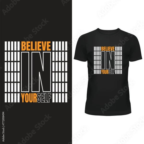 Obraz modern typography motivation ector design for tshirt