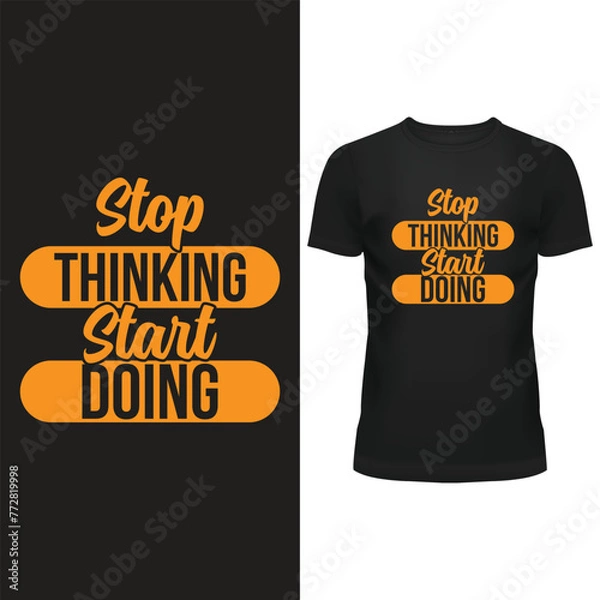 Obraz modern typography motivation ector design for tshirt