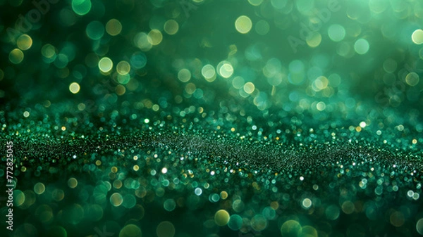 Obraz A green background with many small green dots