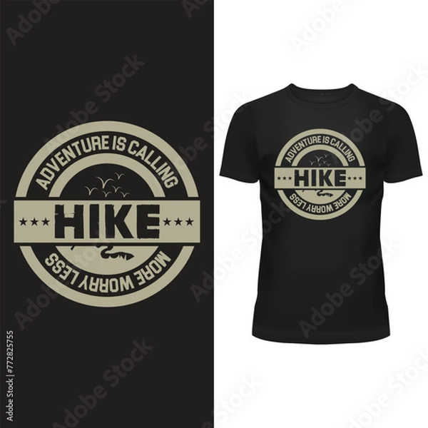 Obraz vintage custom hiking vector design for tshirt