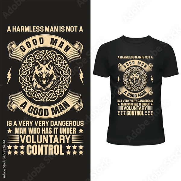 Obraz vintage custom wolf vector design for tshirt