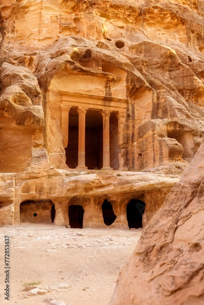 Fototapeta Little Petra in Siq al-Barid, Wadi Musa, Jordan