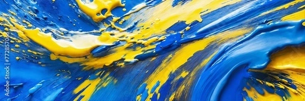 Obraz abstract blue background abstract colorful light splash design