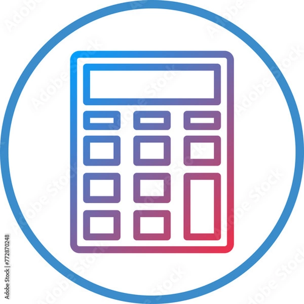 Fototapeta Vector Design Calculator Icon Style