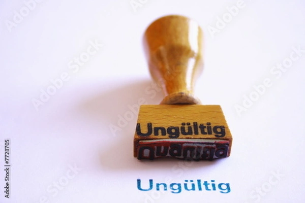 Fototapeta Ungültig