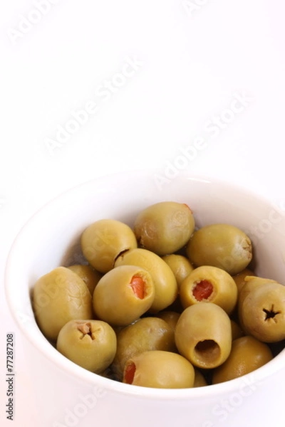 Obraz Stuffed Green Olives