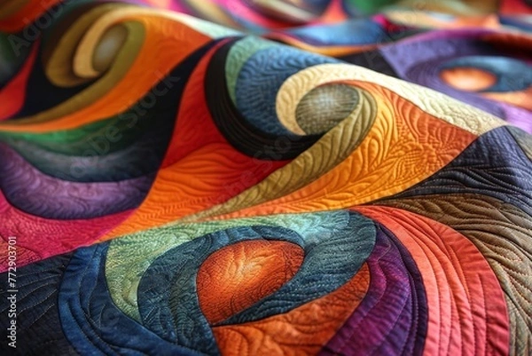 Fototapeta Quantum Quilt: A Symphony of Quantum Patterns