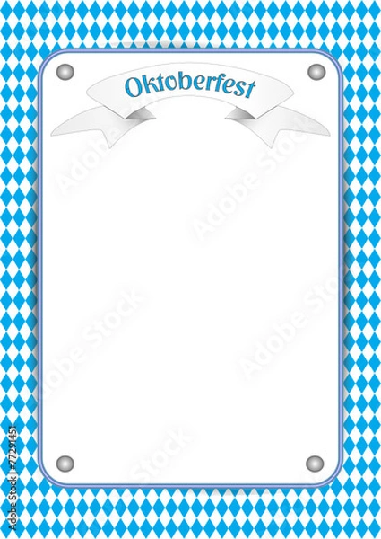 Obraz Oktoberfest Einladung Muster
