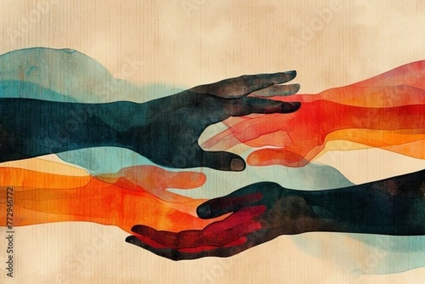 Fototapeta Embracing Support