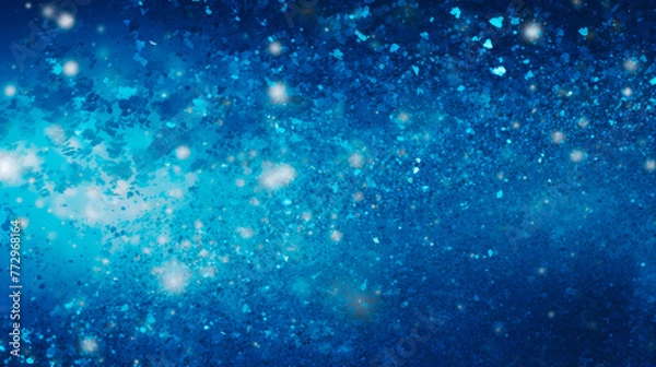 Fototapeta Blue background with numerous tiny white dots