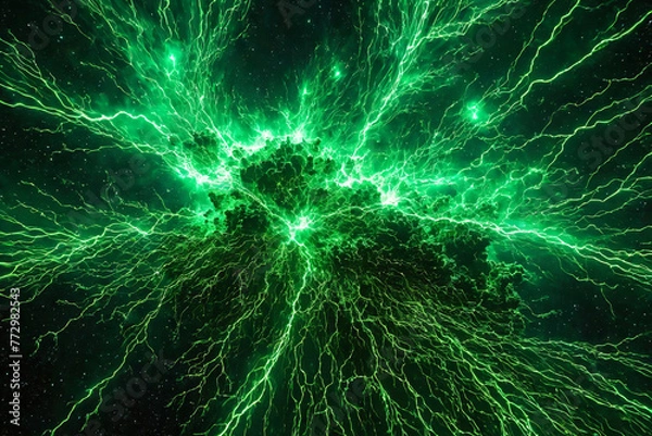 Fototapeta Hochspannungsentladung im all