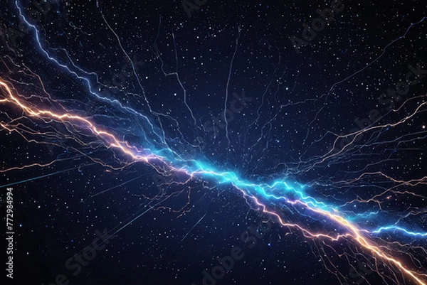 Fototapeta Hochspannungsentladung im all